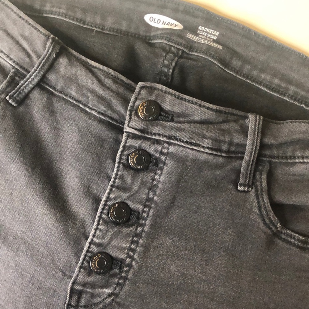 Old Navy Rockstar Super Skinny HighRise 16P black